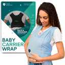 Koala Babycare Baby Carrier Wrap, Easy to Wear As a T-Shirt - Original Baby Carrier Newborn to Toddler - Sling One Size Fits All - Baby Wraps Carrier Up to 22lbs