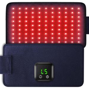 Red Light Therapy Belt, Cordless Infrared Light Therapy Wrap Red Light Therapy Device Infrared Heating Pads for Body with Timer for Back Shoulder Waist Muscle Pain Relief for Gift Women Men