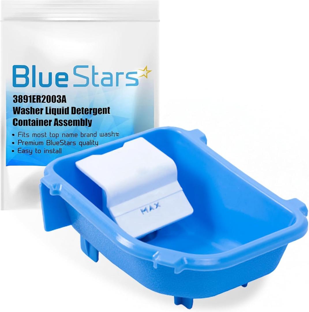 BlueStars Ultra Durable 3891ER2003A Washer Liquid Detergent Box Assembly  Compatible with LG & Kenmore Washers - Replaces AP4436613 PS3522644 3890ER2003A AH3522644 3891ER2003B