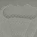 Bath Pillow RUVINCE Ergonomic Luxury Bathtub Pillow with Head,Neck, Shoulder and Back Support, 4D Bath Pillows for tub with 6 Powerful Suction Cups, Fits All Bathtub (White)