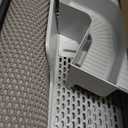 Extra Large XXXL Stainless Steel Cat Litter Box with Lid, Light Gray