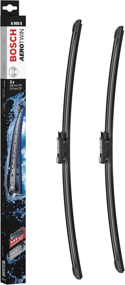 BOSCH 3397118955 AeroTwin OE Replacement Wiper Blades Driver & Passenger Side - Set of 2 (24" & 23") Top Lock