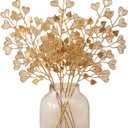 40 Pcs Decor Fake Heart Leaves for Christmas Decoracion Gold Leaf