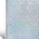 Large Reusable Sticker Book Collecting Album 8.511 Inch Sticker Storage Collection Organizer Book for Adult with 40 Sheets Letter Size Blank Release Paper and Holographic Cover, Star