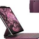 Typecase Edge Keyboard Case for iPad Air 13-inch(M3/M2, 2025/2024) & iPad Pro 12.9-inch(6th/5th/4th/3rd Gen), Magic Keyboard with 11-Color Backlight, Multi-Touch Trackpad, Pencil Holder, Raspberry