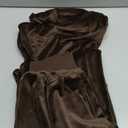 Ekouaer Womens Pajamas Sets Velvet Long Sleeve Jogger Pjs Soft Sleepwear 2 Piece Lounge Sets Casual Tracksuits (Large, Brown)