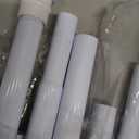 Tension Curtain Rod 26 to 48 Inch Adjustable Tension Rods 6 Pack Expandable Spring Tension Rod White No Drilling for Closet Kitchen Cupboard Wardrobe Door Bookshelf DIY Projects