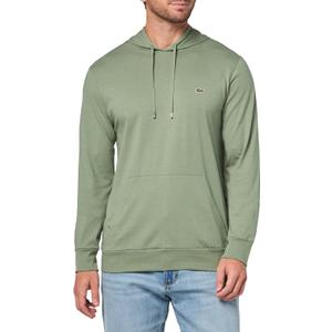 Lacoste Men's Hooded Long Sleeve Regular Fit Classic T-Shirt, Thyme, Small