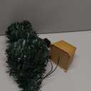 Pre-lit Mini Christmas Tree, Tabletop Artificial Fiber Optic Christmas Trees with Gold Base -24 Inch  (Green)