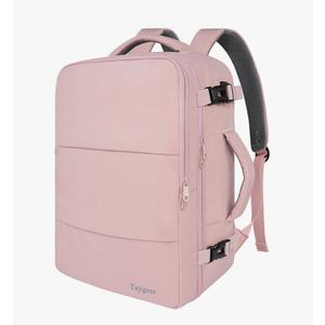 Taygeer Travel Backpack for Women, Carry On Backpack with USB Charging Port & Shoe Pouch, TSA 15.6inch Laptop Mochila Flight Approved, Nurse Bag Casual Daypack for Weekender Business Hiking, Pink