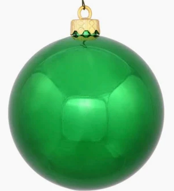 Extra Large Plastic Christmas Tree Ornaments Shatter Proof Green
