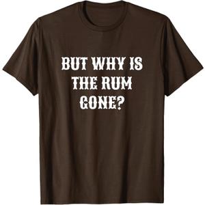 But Why Is The Rum Gone? T-Shirt, Men Brown, XL