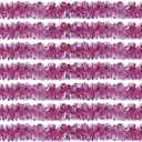 100 FT Pink Tinsel Garland Christmas Halloween Garland Decorations Metallic Tinsel Twist for Christmas Tree New Year Holiday Birthday Party Decorations (3.54" x 100', Pink)