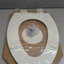 Bemis 1500EC Durable Wood Toilet Seat with Easy Clean Hinges, Made in USA, Elongated, Biscuit