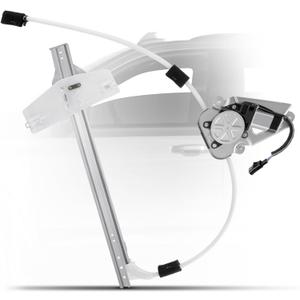 YHTAUTO Front Driver Side Power Window Regulator with 2-Pin Motor Assembly Compatible with Jeep Liberty 2002-2006, Sport Utility, Ball Stud Style