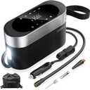 Tire Inflator Portable Air Compressor 12v DC Ultra Fast Air Pump for Car Tires- 150PSI Car Tire Air Pump Digital Pressure & Pre-Set Gauge with Emergency LED Light