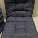 Wicker Chair Cushions, Waterproof Outdoor Loveseat Cushions for Patio Furniture, Tufted Wicker Furniture Cushions, 1 Loveseat and 2 U-Shaped Cushions, Grey