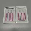 PULIV Compact Pill Reminder, Reusable Pill Tracker Fits Most Bottles, Reusable Medication Tracker Without Repeated Filling, Anti-Slide Medication Reminder for Vitamin, Pet Meds, Pack of 2, White