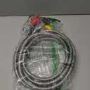 10FT High Pressure Propane Regulator with Hose, Adjustable 0-30 PSI Regulator with Gauge, Stainless Steel Braided Hose, Connect 5-100LB POL Propane Tank to Fire Pit Burner Heater Fryer Smoker Griddle