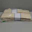 12 Pack Baby Clothes Organizer for Nursery, 116 Cells Fabric Foldable Dresser Closet Organizers and Storage Bins for Clothing, Women Men Underwear Socks, Bra, Ties, Scarf, Belt, Hair Accessories (Beige)