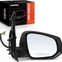 A-Premium Passenger Side Power Door Mirror - Compatible with Toyota Tacoma 2016-2023 - Heated Manual Folding Black Outside Rear View Mirror w/Turn Signal - Replace# 8791504070A0