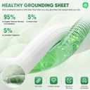 Grounding Sheet, Genuine 95% Organic Viscose Derived from Bamboo + 5% Pure Silver Fiber, Grounded Fitted Sheet Kit Earth Connected Bedding for Sleep (King, Gray)