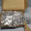 Chibery 50 Pack Full Overlay Soft Close Concealed Hinges, Small Door Gap, Clip-on Plate, Face Frame Door, Self Closing Hidden Satin Nickel 3D Hinge, 105 Open Angle Concealed Stainless Steel Hinges