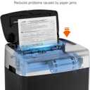 Bonsaii Paper Shredder for Office, 120-Sheet Autofeed Heavy Duty Shredder for Home Office Use, 30 Minutes/Micro Cut/P-4 High Security Level/6 Gallon Large Bin