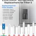 Waterdrop 4396508 Replacement for Everydrop Filter 5, EDR5RXD1, Whirlpool WF-NLC240V, 4396510, NLC240V, PNL240V, 4396508p, 4396547, 4392857, LC400V Refrigerator Water Filter, 3-Pack