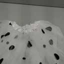 101 Dalmatian Costumes Kids, Girls Shirt Tutu Outfit Ears Headband Socks Accessories for 101st Day Of School (Small(5-7yr))