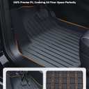 [Precise Fit Full Set] Vantio Floor Mats for Tesla Model 3 Highland 2024-2026, TPE All Weather Floor Liners, Anti-Slip Model3 Floorliners w/Seatback Protector, Rear Trunk Mat, Cargo Liner