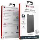 ZAGG InvisibleShield Glass Privacy Screen Protector for iPhone 12 Mini - 3X Impact and Scratch Protection, Strongest Tempered Glass, Smudge-Free, Smooth Silky Feel, Two-way Side View Pack of 2