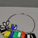 Portable Key Organizer 8 inch Janitor Ring with 50 Label Tags for Company Office Home Janitor Hotel Apartments Multiple Keys Management