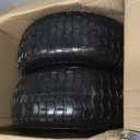 GICOOL 16x6.50-8 Flat Free Riding Lawn Mower Tire and Wheel, 2 Pcs 16x6.5-8nhs Garden Tractor Lawnmower Tyre, with 3/4" & 5/8" Bearing, 3" -4.5" -6" Centered Hub