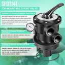 For Hayward SP0714t VariFlo Top-mount Multiport Valve, Suitable for Any Above-ground Pro- or VL Series Sand Filter