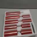 Flameless Flickering Battery Operated Candles 9PACK Real Wax Pillar LED Candles with 10-Key Remote Control and 24 Hours Timer for Wedding, Party, Home Decoration (Red)