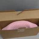 Pink Easter Basket for Kids, Reusable Woven Basket with Handle, Bunny Easter Gift Bag for Girls & Toddlers, Egg Hunt Bag (pink)