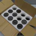 VOHO 24pcs Smokey Grey Tealight Candle Holder for Neutral Room Decor, Ribbed Votive Candle Holders for Table Centerpiece, Glass Tea Light Candle Holders Decoration for Coffee Table, Formal Anniversary