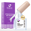 Nail Ridge Filler For Damaged Nails: Gelike ec 8 in 1 Nail Strengthener for Thin Nails and Growth - Protein Nail Ridge Filler with Top Coat Free 2 Packs