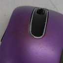 memzuoix 2.4G Wireless Mouse, 1400 DPI Computer Mice with USB Receiver, Portable Wireless USB Mouse Battery Powered Cordless Mice for Laptop, PC, Desktop, 5 Buttons, Purple