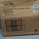Toddleroo by North States - Quick-Fit Oval Mesh Wooden Baby Gate: Pressure Mounted Baby Gate for Doorways - Adjustable 26.5 to 42 Inches Wide - 23 Inches Tall