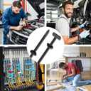 150 Pack Heavy Duty Self-Locking Nylon Zip Ties, Cable Tie Buckle, UV Resistant Zipper Clips, Universal Nylon Cable Tie Buckle for Car, Home, Office & Garden