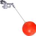 3/4 Inch Stainless Steel Float Valve for Water Tank, Heavy-Duty Design with Adjustable Angle Rod for Water Level Control, Includes 6 Inch Float Ball  Ideal for Water Troughs