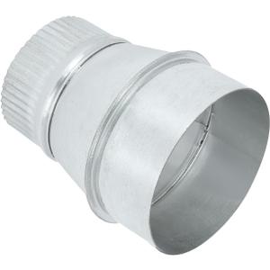 PATIKIL 4 Inch to 3 Inch Duct Reducer, Galvanized Steel Round Air Duct Reducer Crimped Pipe Increaser Adapter Connector Fitting Coupling for HVAC, Ventilation Systems