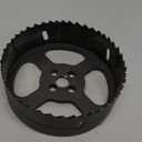 4-1/4 Inch Hole Saw with Arbor for Wood Metal Plastic, 4.25 in Bimetal Hole Cutter, Fast Chip Removal, Smooth Flat Drilling Edge, Lightweight & Portable (Black)