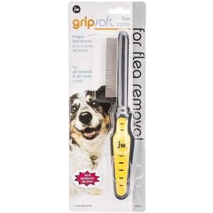 JW Pet Company GripSoft Flea Comb for Dogs