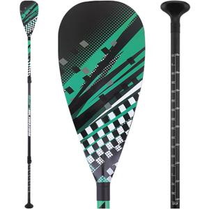 SereneLife SUP Paddle 3 Piece Adjustable Paddle board Oar with Lightweight Shaft, Durable Blade - For Stand Up Paddleboard, Surfing, Flatwater Paddling & Racing