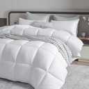 Winter Extra Warm White Super King Size Down Alternative Comforter, Heavyweight Fiberfill Comforter Duvet Insert 120x98 with Corner Tabs - Ultra Soft Brushed Microfiber Shell, Heavyweight - Palatial King