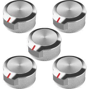 AMI PARTS W11156487 W10823529 Cooktop Range/Oven Knobs Fit for Kitchen-aid Whirl-Pool Stove Knobs Replacements, Replaces 4546228 AP6285576 5 PCS