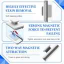 Magnetic Windshield Cleaner Tool Set, Widen Double-Sided Magnetic Window Cleaner Tool, Windshield Magnetic Car Window Cleaner, Glass Thickness 3-10mm for High Rise Car Glazed., Approx. 15x10cm / 5.9x3.9in